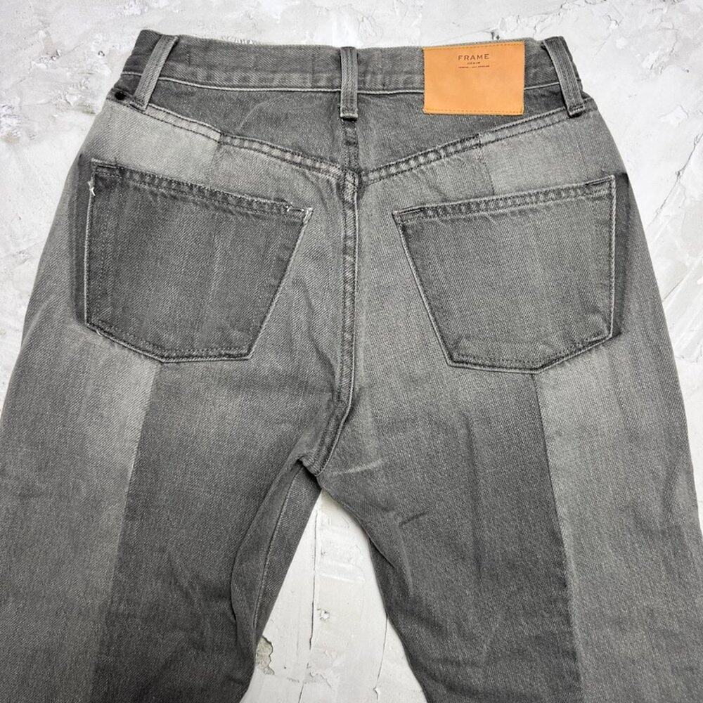 Frame Le Mix Nouveau Jeans SIZE 25 RUNS SMALL Ash Gray Two Tone Raw Hem - Picture 9 of 14